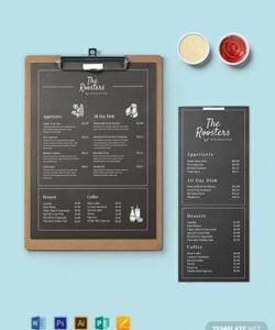 Free 8.5 X 11 Menu Template Pdf Example