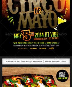 Free Cinco De Mayo Menu Template Doc Sample