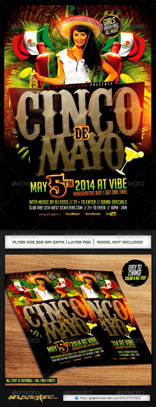 Free Cinco De Mayo Menu Template PDF Minasinternational