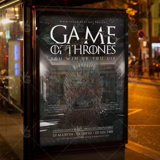 Printable Game Of Thrones Menu Template Word Example