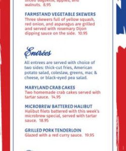 Professional Fourth Of July Menu Template  Example