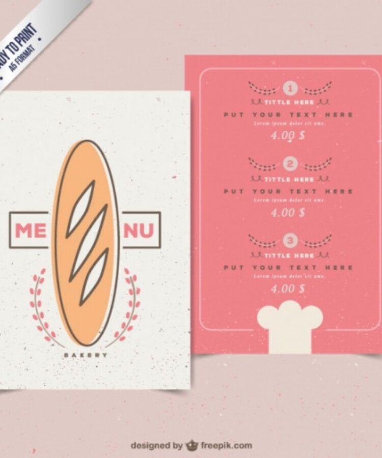 Massage Menu Template Massage Menu Template