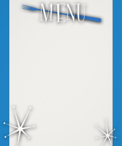 Best Restaurant Menu Empty Menu Template Pdf