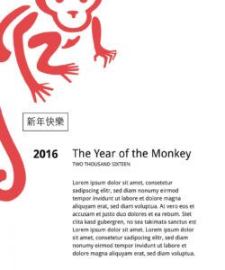 Chinese New Year Menu Template Excel Sample