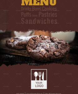 Costum Brown Bakery Menu Template  Sample