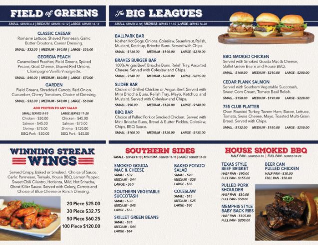 Costum Sports Bar And Grill Menu Template Doc Example