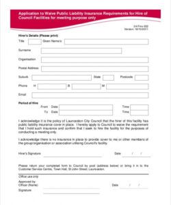 Editable Fitness Waiver And Release Form Template Doc