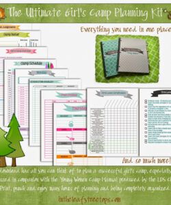 Printable Scout Camp Menu Planning Template Word Example
