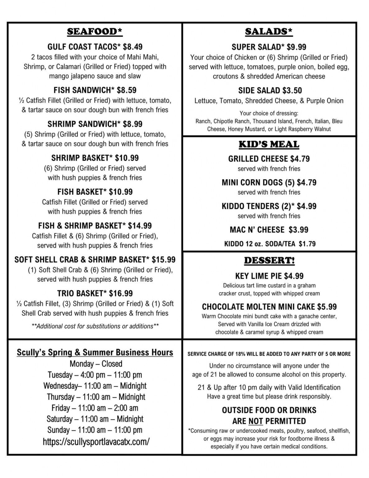 Professional Sports Bar And Grill Menu Template Word Minasinternational