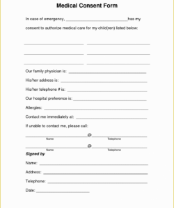 Professional Travel Consent Form For Minor Template Pdf Example