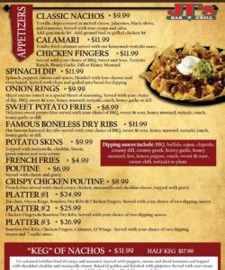 Sports Bar And Grill Menu Template Pdf Sample