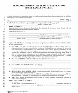 Costum Lease Agreement For House Rental Template Word Example