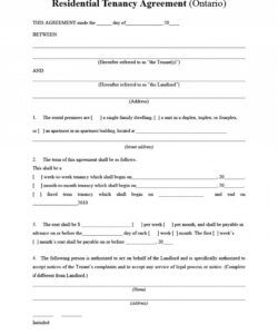 Costum Room For Rent Lease Agreement Template