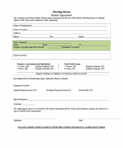 Costum Room For Rent Lease Agreement Template Doc Sample