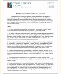 Editable Prenuptial Agreement Florida Template Word Sample
