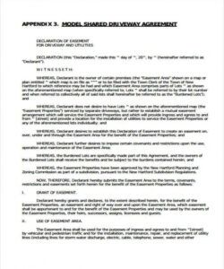 Editable Private Road Maintenance Agreement Template Doc Sample