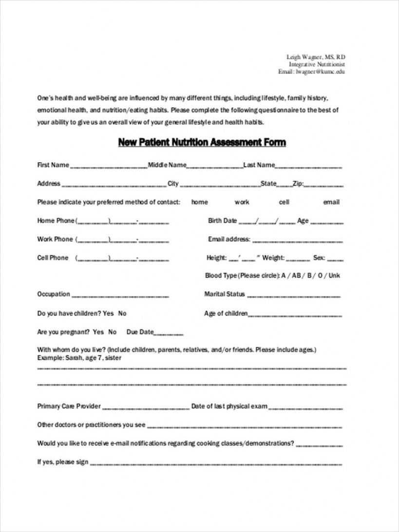 Free Tax Preparation Client Intake Form Template Doc Sample Minasinternational 8276