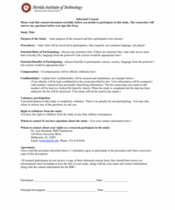 Informed Consent Form Template For Counseling Doc