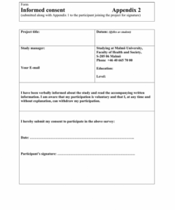 Informed Consent Form Template For Counseling Pdf Sample
