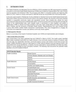 Best Care Needs Assessment Form Template  Sample