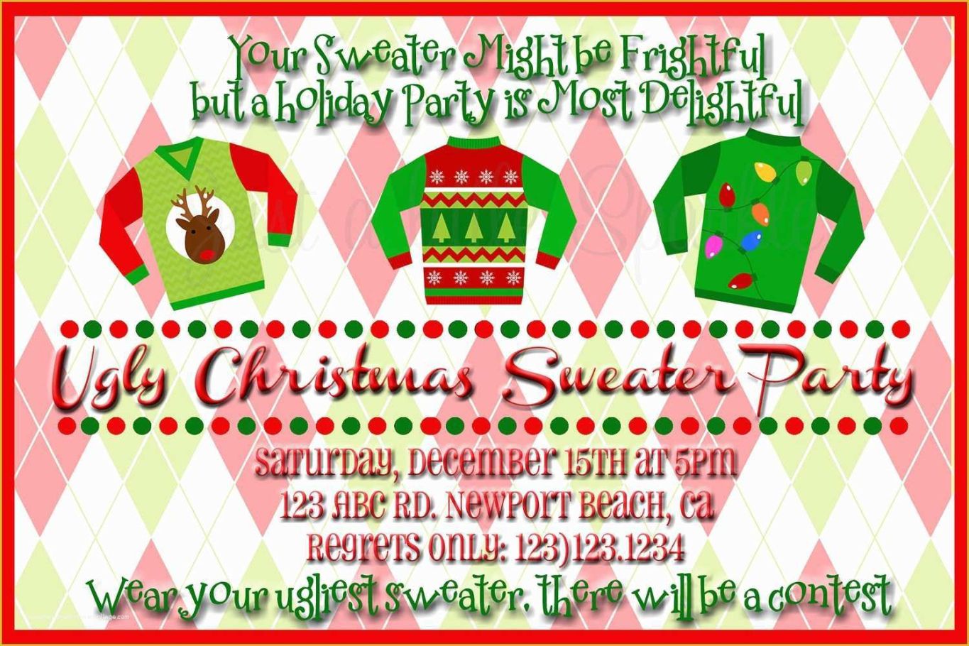 Best Christmas Jumper Day Poster Template Excel Sample