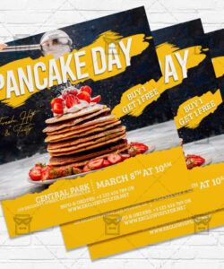 Costum Pancake Day Poster Template