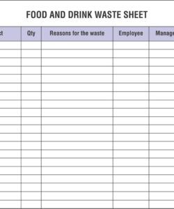 Waste Disposal Form Template