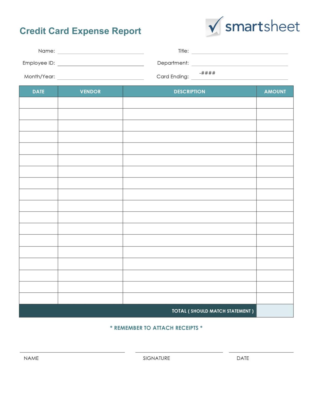 Editable Expense Form Template For Small Business Excel ...
