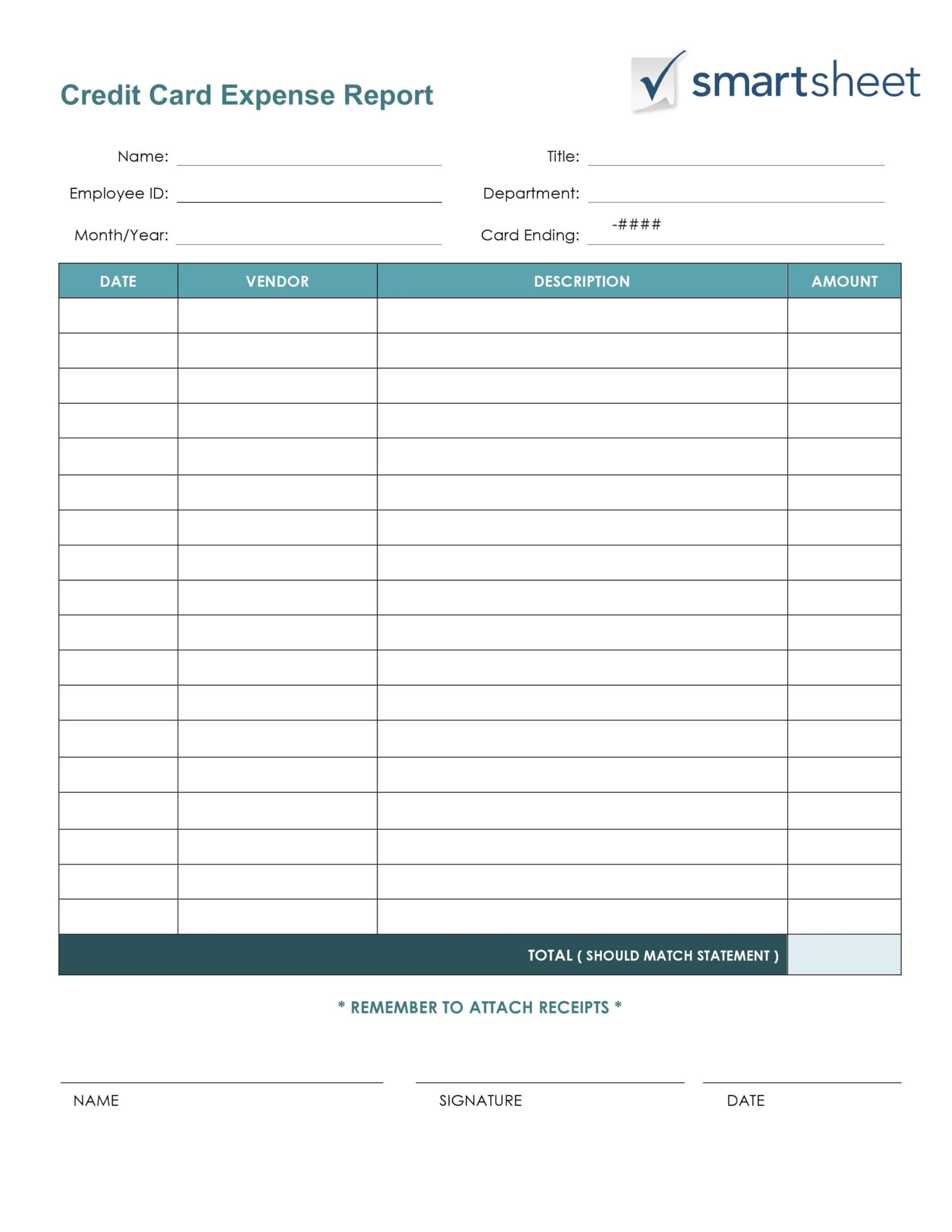 Editable Expense Form Template For Small Business Excel