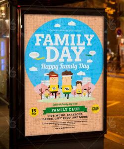 Free Family Day Poster Template Word