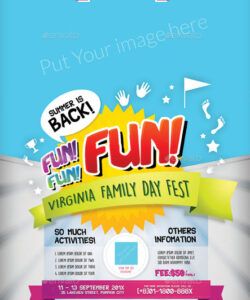 Free Family Day Poster Template Word