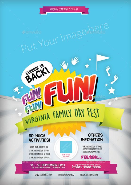 Free Family Day Poster Template Word