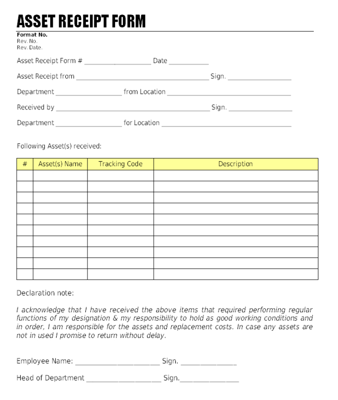 Professional Fixed Assets Disposal Form Template PDF | Minasinternational