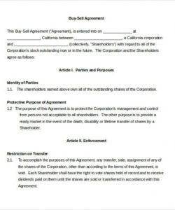 Costum Small Business Partnership Buyout Agreement Template Pdf Example