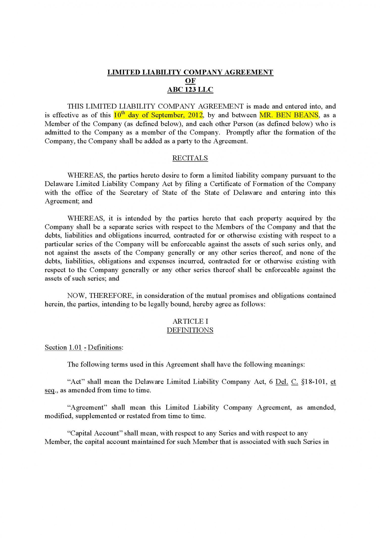 Editable Nonprofit Partnership Agreement Template Excel Example