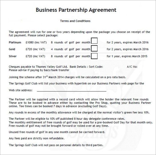 Editable Small Business Partnership Buyout Agreement Template Excel Sample