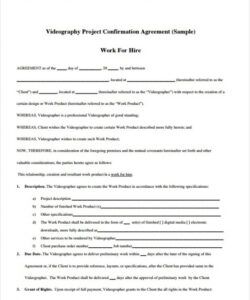 Editable Work Made For Hire Agreement Template Doc Example