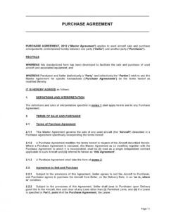 For Sale By Owner Purchase Agreement Template Word Example