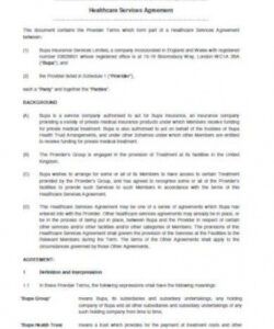 Non Medical Home Care Service Agreement Template Pdf Example