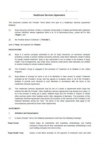 Non Medical Home Care Service Agreement Template Pdf Example