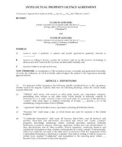 Transfer Of Ip Rights Agreement Template