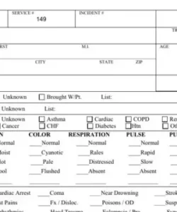 Best Ambulance Patient Report Form Templates Doc