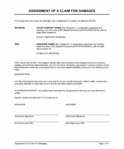Best Assignment Of Benefits Form Template Doc