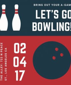 Best Bowling Tournament Entry Form Template Pdf