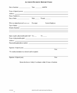 Best Car Accident Claim Form Template Excel Sample