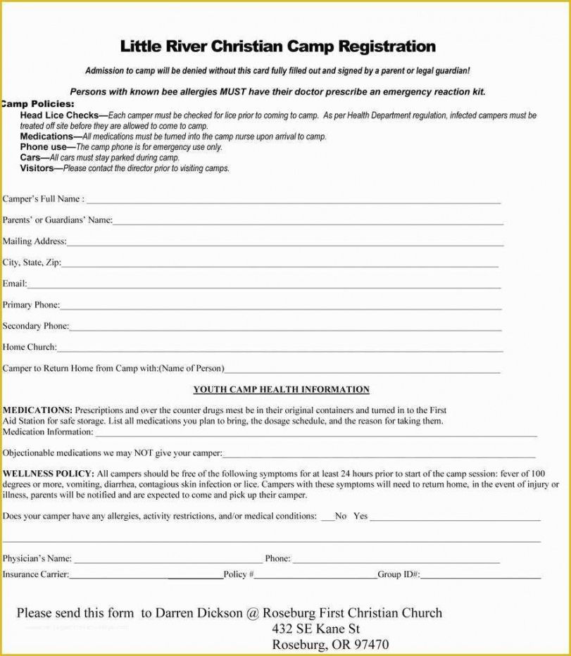 Best Color Run Registration Form Template Excel Example