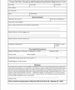 Best Color Run Registration Form Template Excel Example