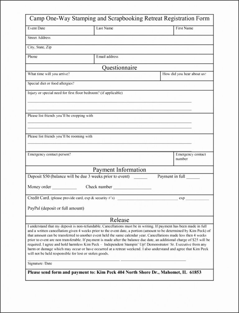 Best Color Run Registration Form Template Excel Example ...