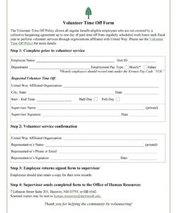 Best Time Off Request Form Template Pdf Sample