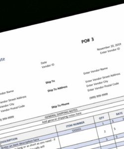 Construction Material Order Form Template  Sample